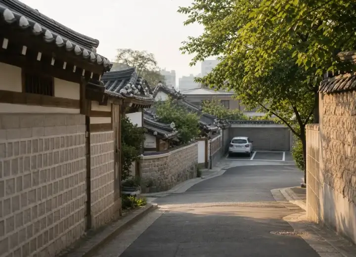 포토존 방문 전에 주차와 보행 동선 함께 보기 대표 이미지